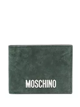 Moschino бумажник с логотипом, зеленый