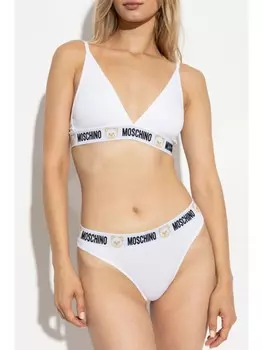 Moschino бюстгальтер с плюшевым мишкой, белый