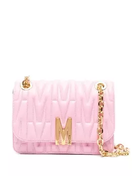 Moschino дутая сумка на плечо, розовый