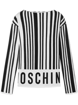 Moschino джемпер с принтом, черный