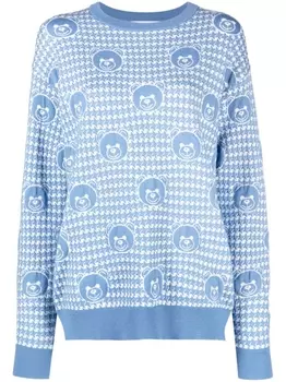 Moschino джемпер Teddy Bear из вирджинской шерсти, синий