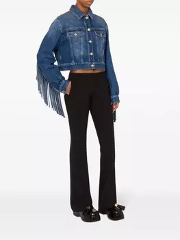 Moschino джинсовая куртка с бахромой, синий