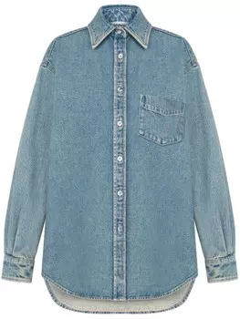 Moschino джинсовая рубашка, синий