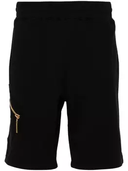 Moschino хлопковые шорты, черный