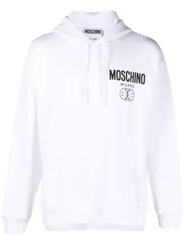 Moschino худи с логотипом, белый