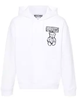 Moschino худи Teddy Bear, белый