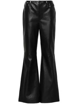 MOSCHINO JEANS кожаные брюки, черный