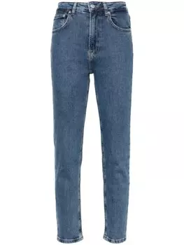 MOSCHINO JEANS узкие джинсы с завышенной талией, синий