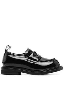 Moschino лакированные лоферы, черный