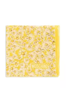 Moschino платок с принтом, желтый