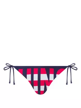 Moschino плавки бикини с логотипом, синий