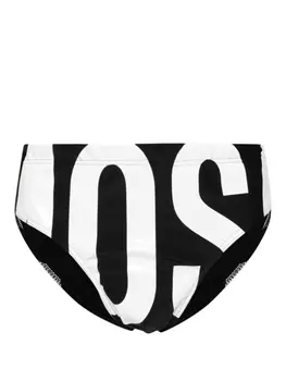 Moschino плавки с логотипом, черный