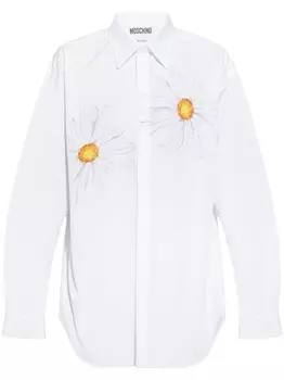 Moschino рубашка на пуговицах, белый