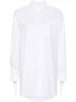 Moschino рубашка с бахромой, белый