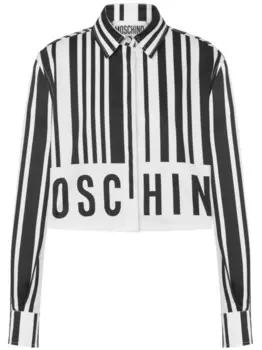 Moschino рубашка с принтом, белый