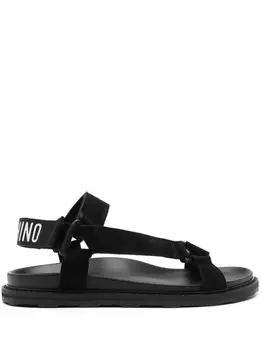 Moschino сандалии с логотипом, черный