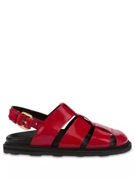 Moschino сандалии с ремешками, красный