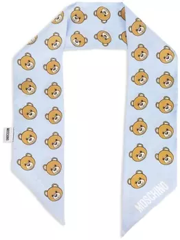 Moschino шарф Teddy Bear, синий