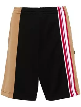 Moschino спортивные шорты с нашивкой-логотипом, черный