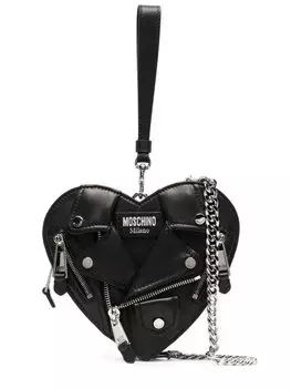 Moschino сумка в форме сердца, черный