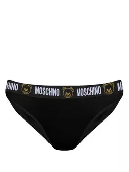 Moschino трусики-стринги Teddy Bear, черный