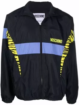 Moschino ветровка со вставками, черный