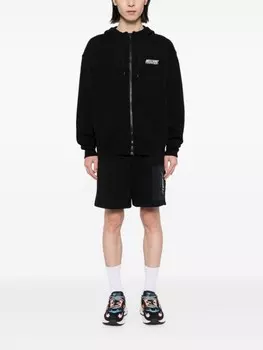 Moschino вышитый логотип короткий, черный