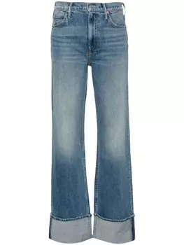 MOTHER прямые джинсы Duster Skimp с завышенной талией, синий