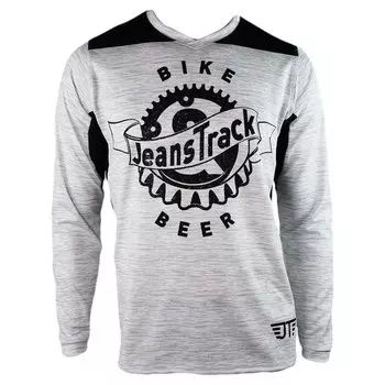 Мотоджерси с длинным рукавом JeansTrack Bike&Beer, серый