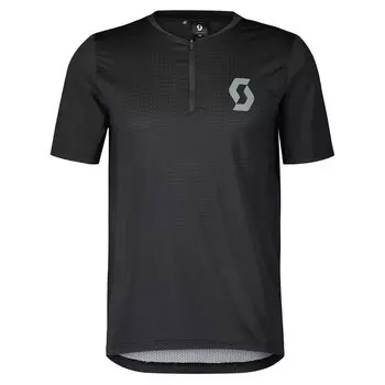 Мотоджерси с коротким рукавом Scott Trail Vertic Zip, черный