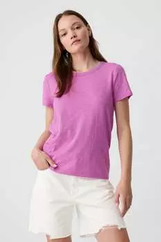 Мягкая футболка Forever с короткими рукавами Gap, розовый