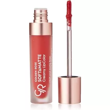 Мягкая и матовая кремовая губная помада Liquid Creamy Lipstick Golden Rose 114