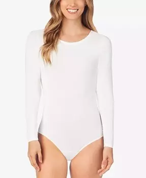 Мягкая одежда с эластичным боди с длинными рукавами Cuddl Duds, слоновая кость/кремовый
