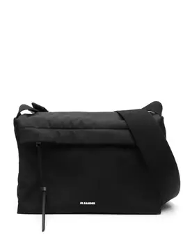 Мягкая сумка-мессенджер Jil Sander, черный