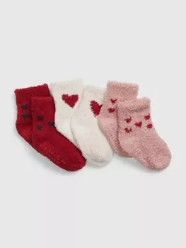 Мягкие носки, 3 пары. Gap, мультиколор