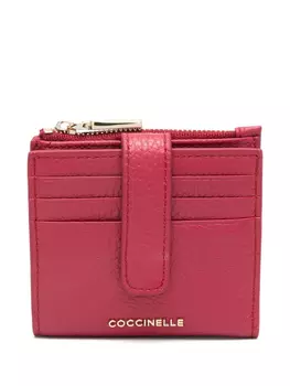 Мягкий металлический кошелек Coccinelle, красный