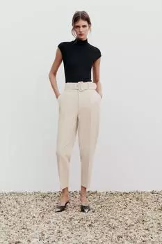Мягкое боди стрейч ZARA, черный