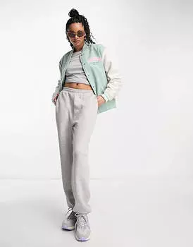 Мятно-кремовая университетская куртка оверсайз PacSun