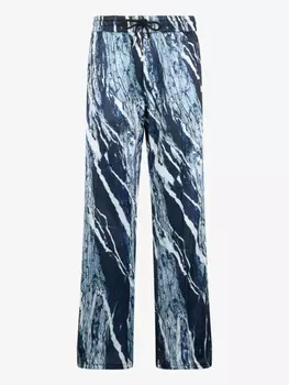 Мраморные брюки Roberto Cavalli, синий