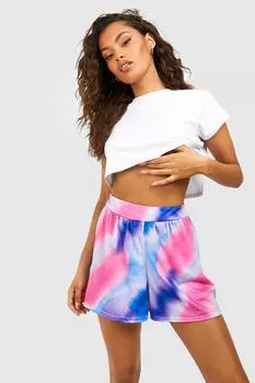 Мраморные шорты Boohoo, фиолетовый