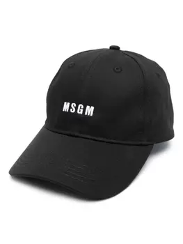MSGM бейсболка с вышитым логотипом, черный