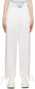 MSGM Белые брюки на кулиске