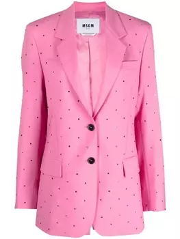 MSGM блейзер с кристаллами, розовый