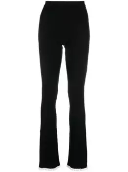MSGM брюки с завышенной талией, черный