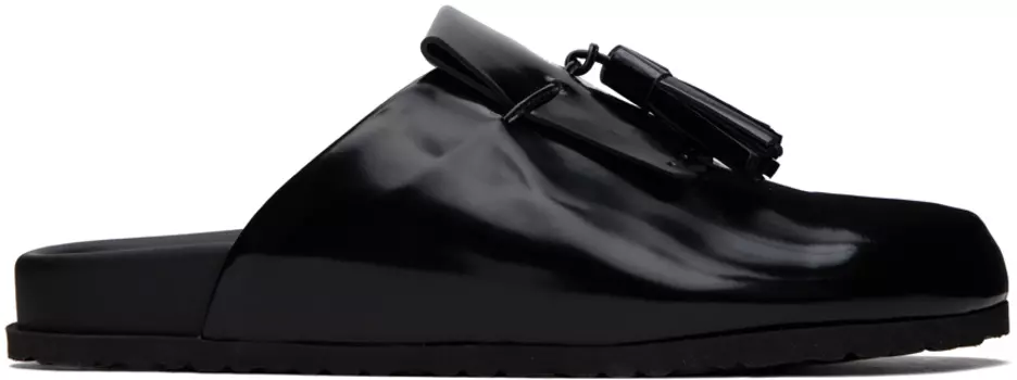 MSGM Черные тапочки с кисточками