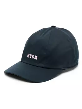 MSGM кепка с вышитым логотипом, синий