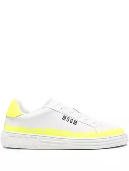 MSGM кроссовки со вставками, белый