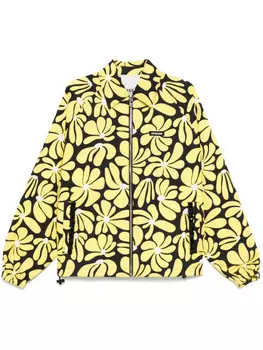 MSGM куртка с цветочным принтом, желтый