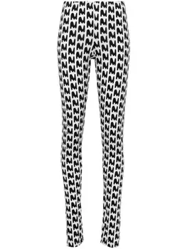 MSGM леггинсы с логотипом, белый