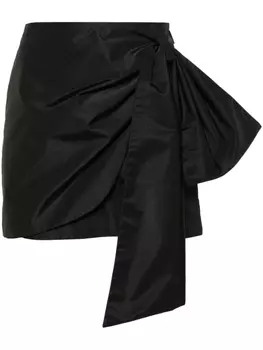 MSGM мини-юбка с бантом, черный